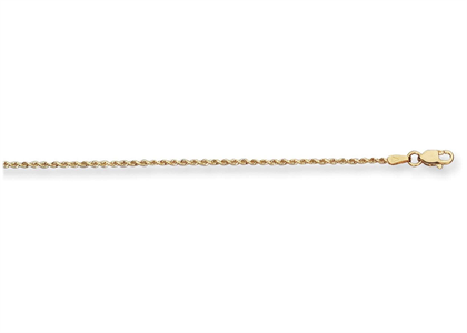 Gold Plated 2.50 mm Rope Chain